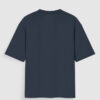 Back_2_c_3.jpg Navy Blue Plain T-Shirt Unisex Oversized
