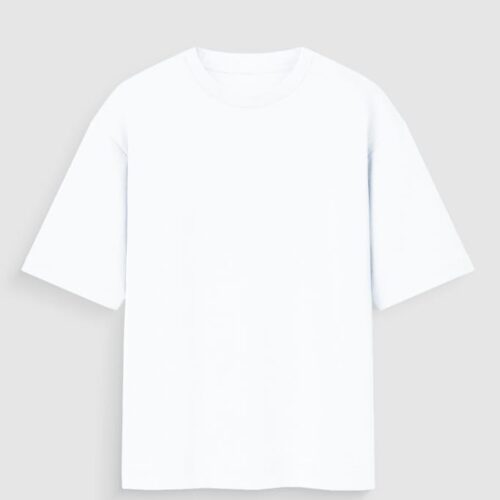 White Plain T-Shirt Unisex Oversized