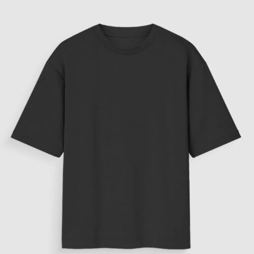 Black Plain T-Shirt Unisex Oversized