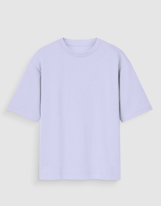 Front_1_c_49.jpg Lavender Plain T-Shirt Unisex Oversized