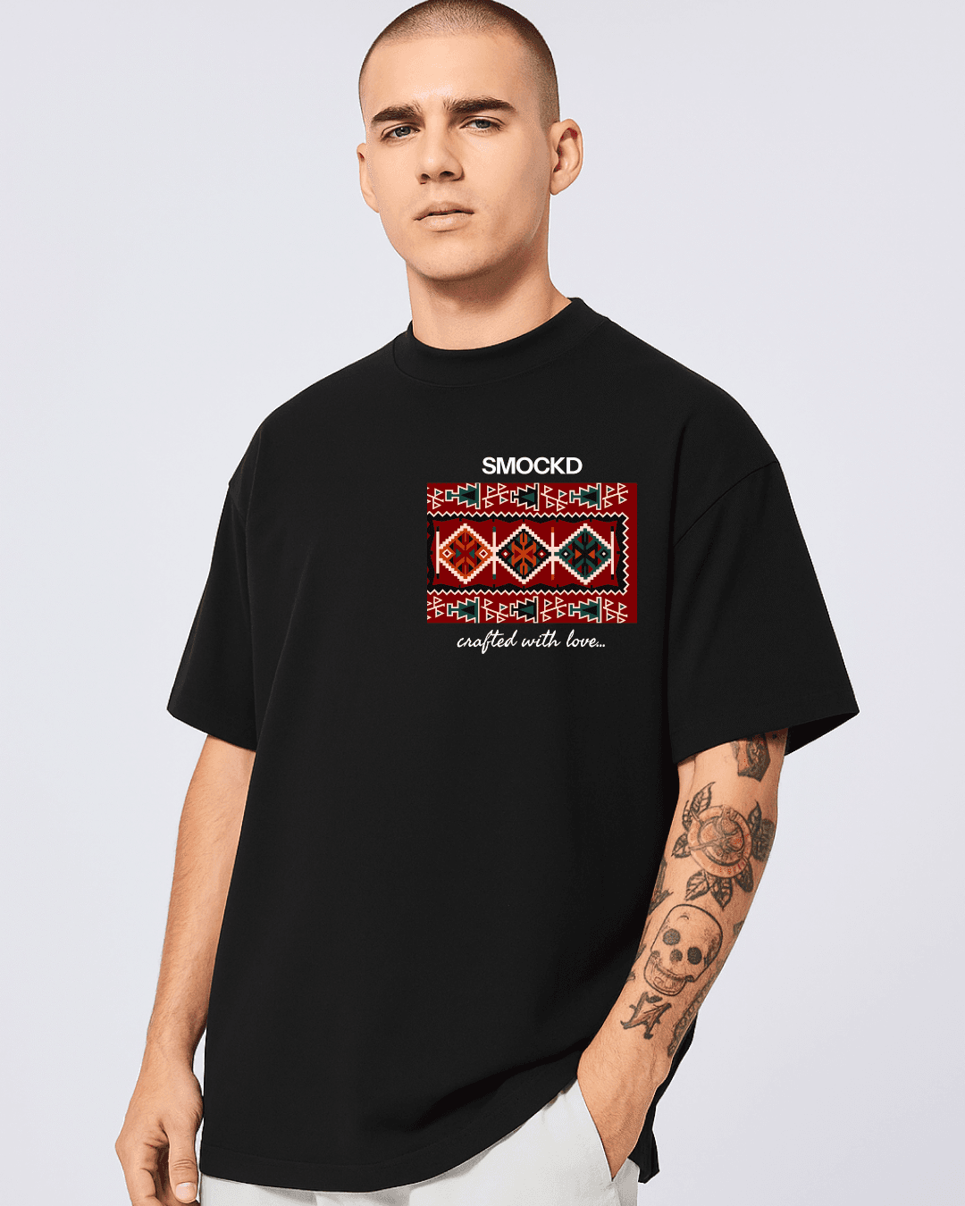 INDIAN touch SMOCKD Original Unisex Oversized T-Shirt