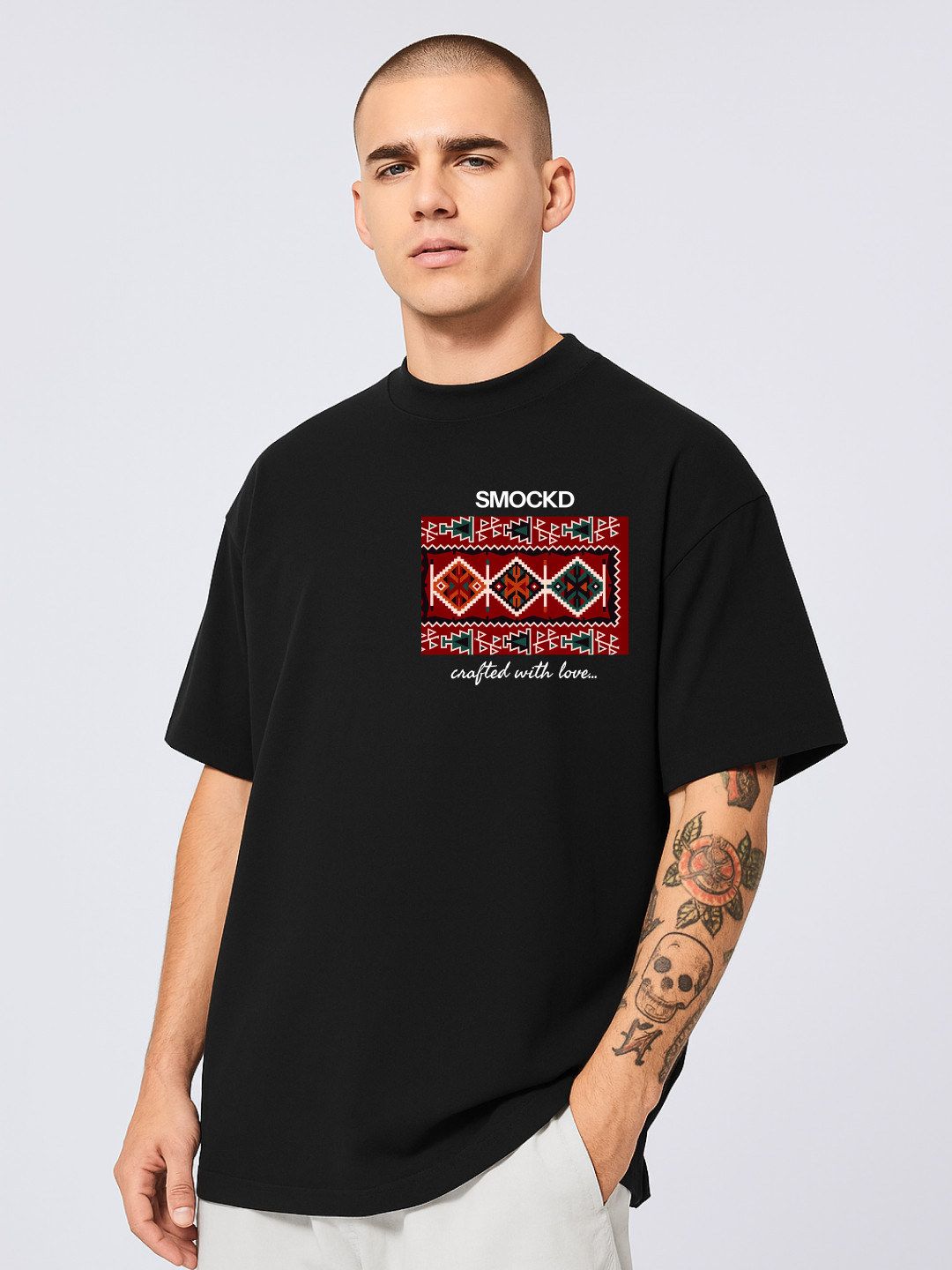 INDIAN touch SMOCKD Original Unisex Oversized T-Shirt