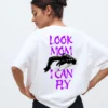 LOOKMOMSMOCKD1 Look Mom T-Shirt