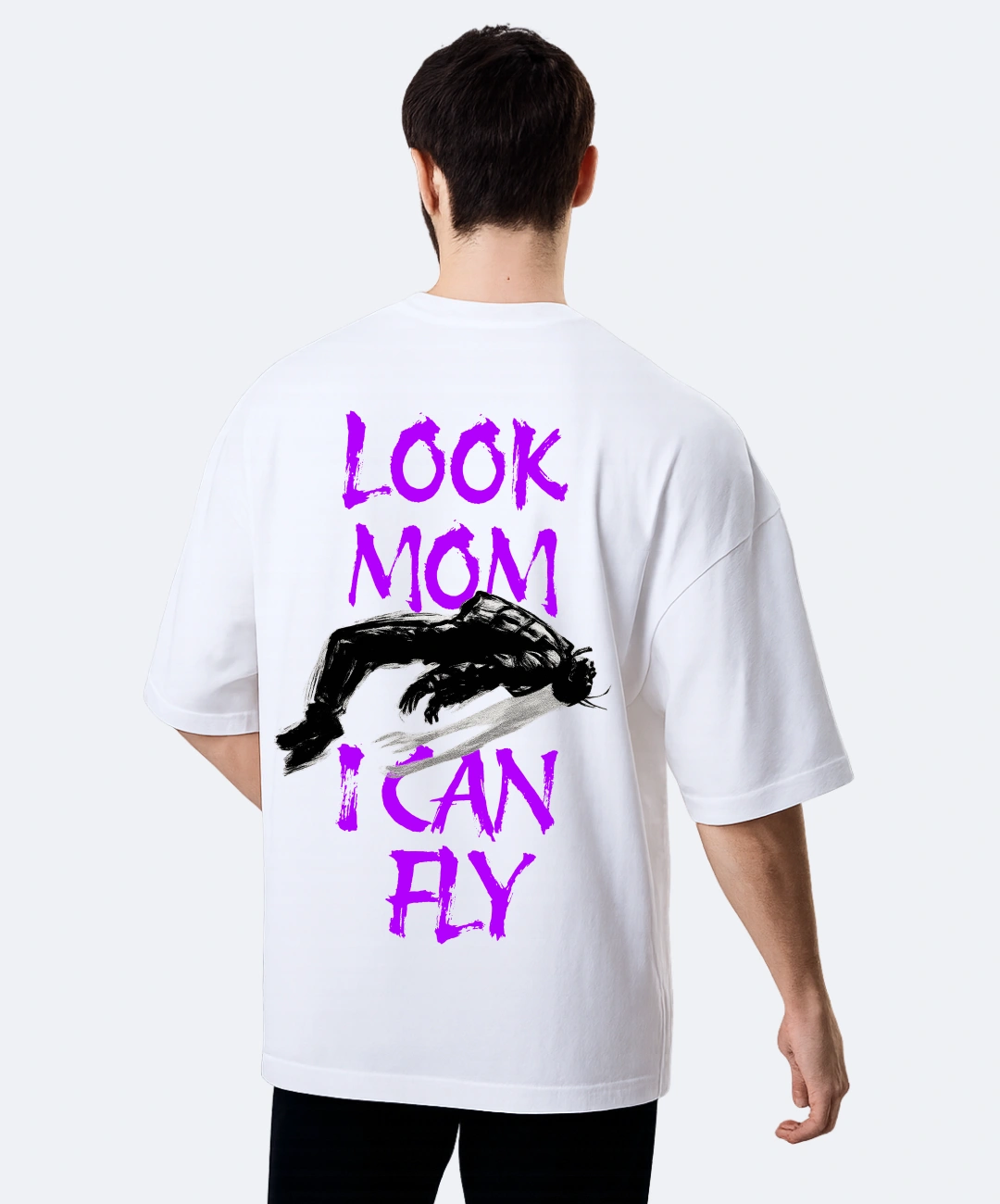 LOOKMOMSMOCKD2 Look Mom T-Shirt