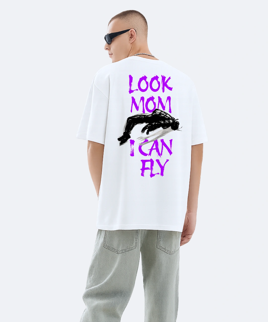 LOOKMOMSMOCKD3 Look Mom T-Shirt