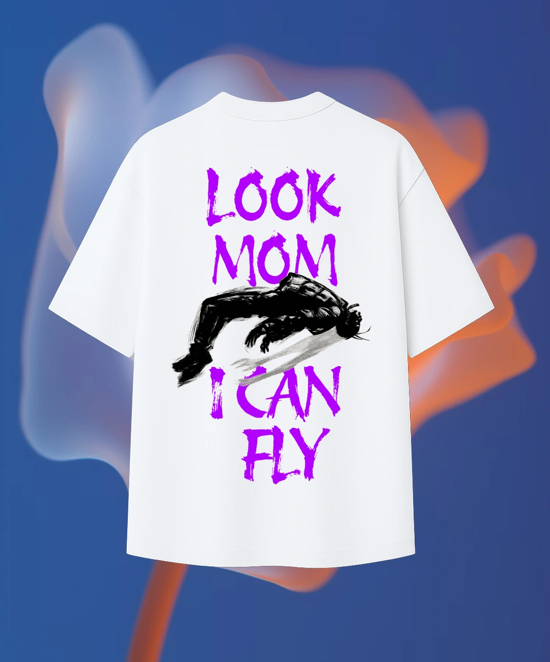 LOOKMOMSMOCKD4 Look Mom T-Shirt