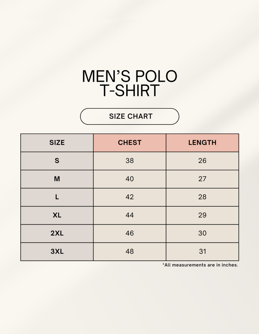 1744980667sizechart.png Men's Polo Black