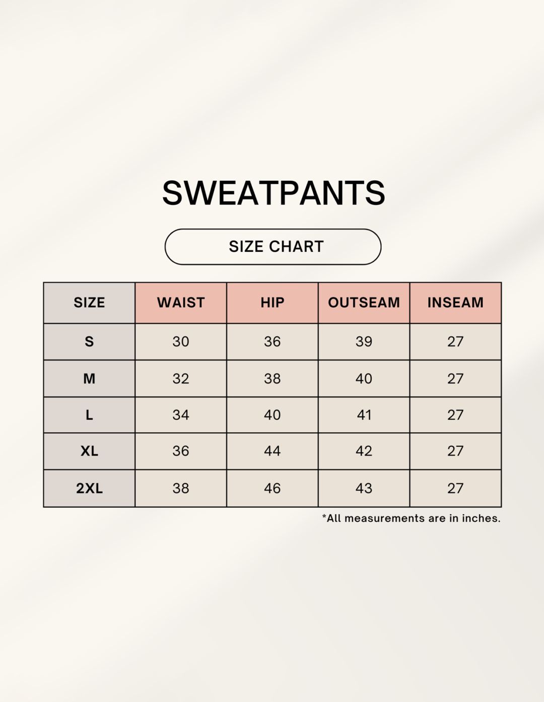 1758630873sizechart.png Off-White Unisex Sweatpant