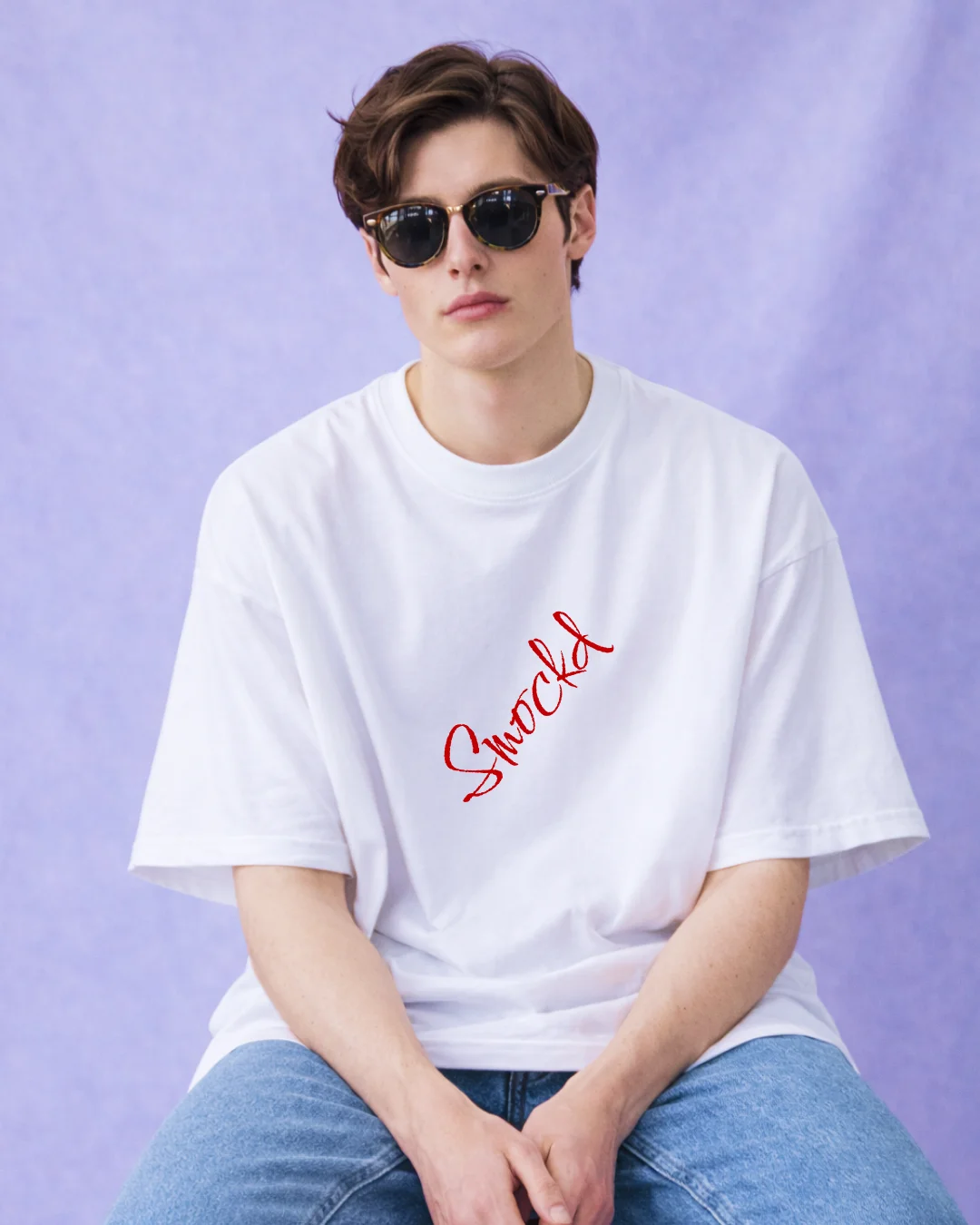 SMOCKD Core1 SMOCKD Sign Oversized White T-Shirt