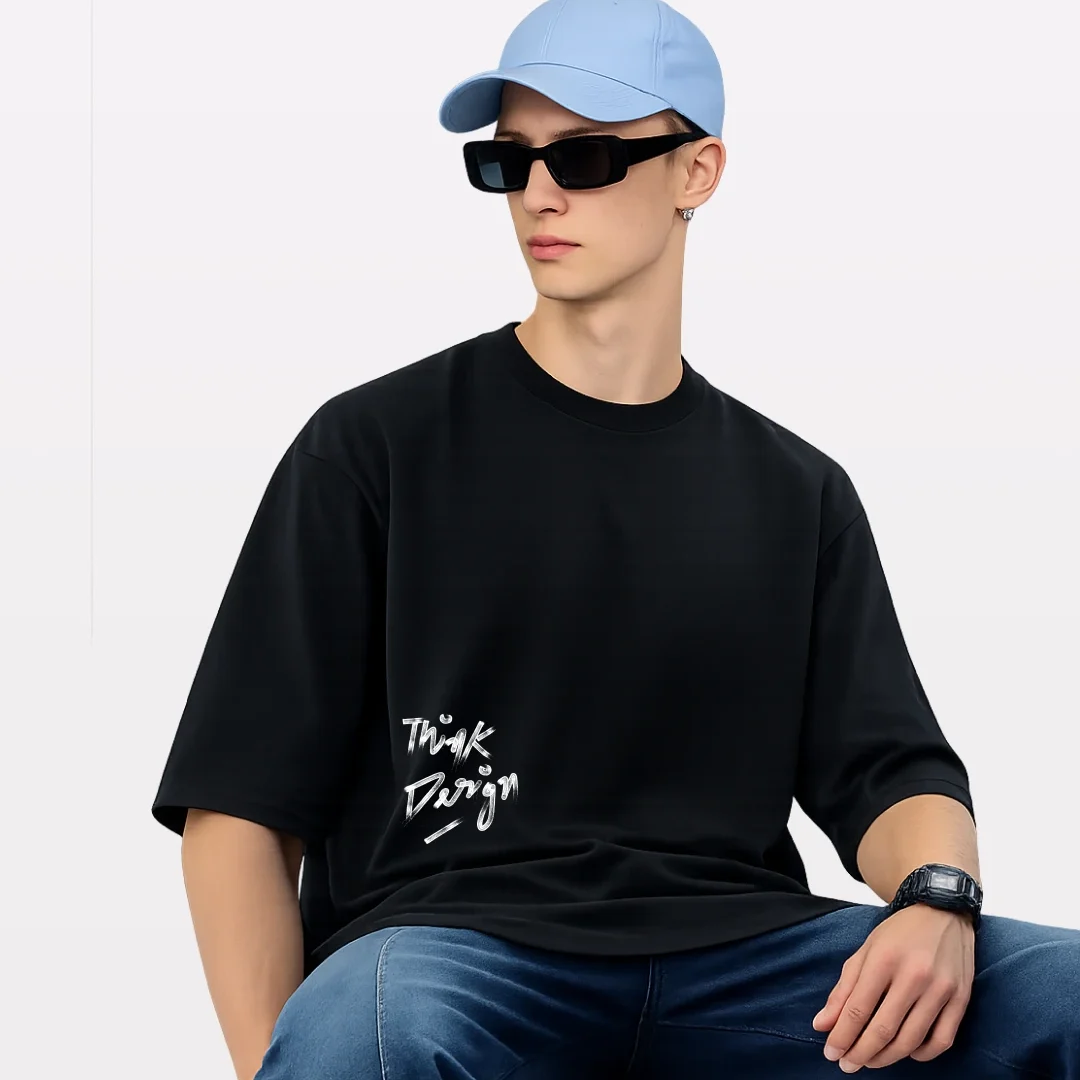 SMOCKD Design1 Think Design Oversized T-Shirt