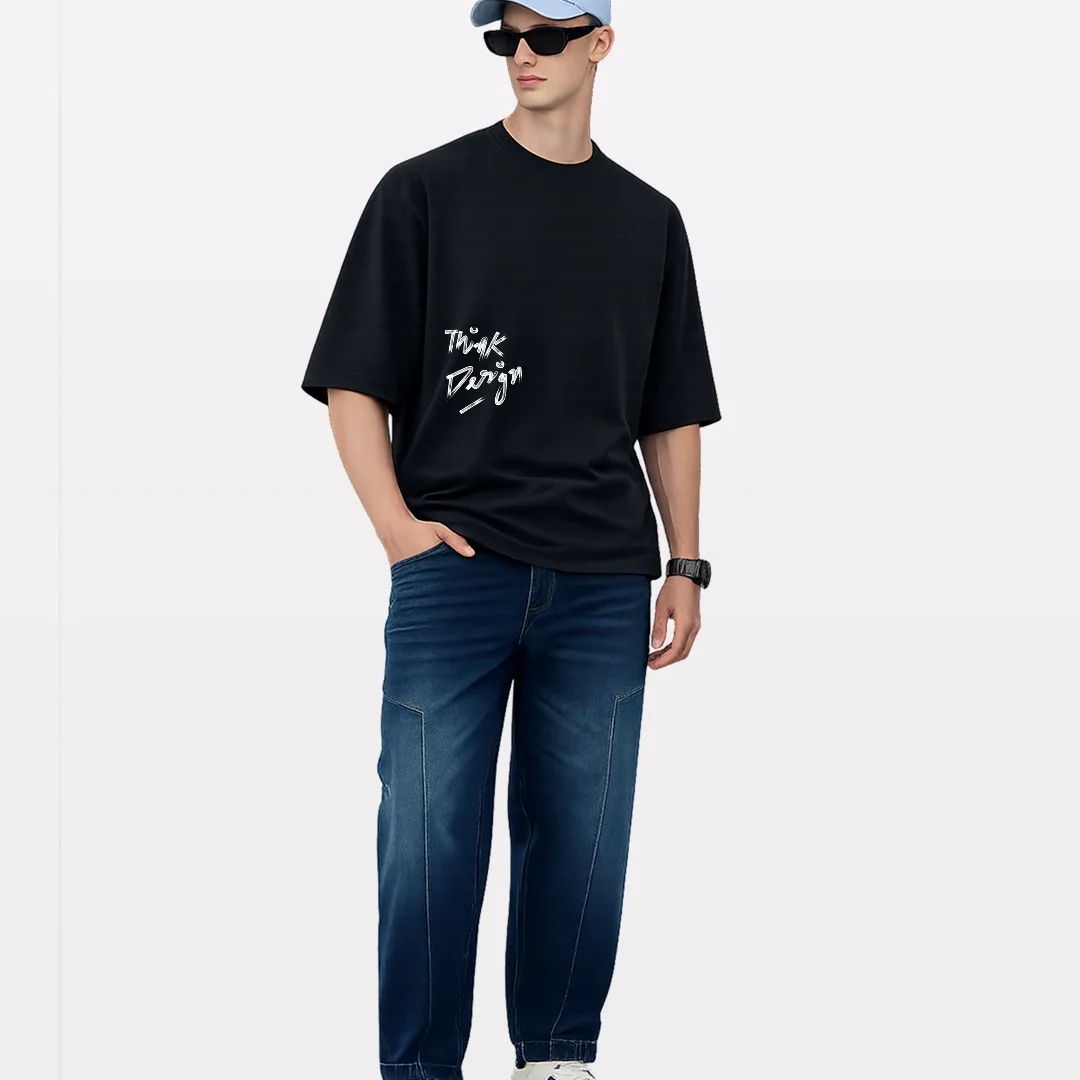 SMOCKD Design2 Think Design Oversized T-Shirt