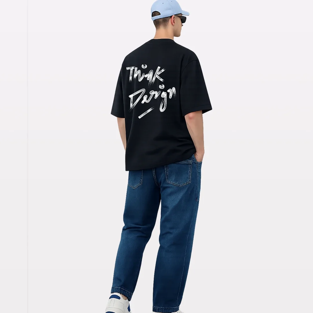 SMOCKD Design3 Think Design Oversized T-Shirt