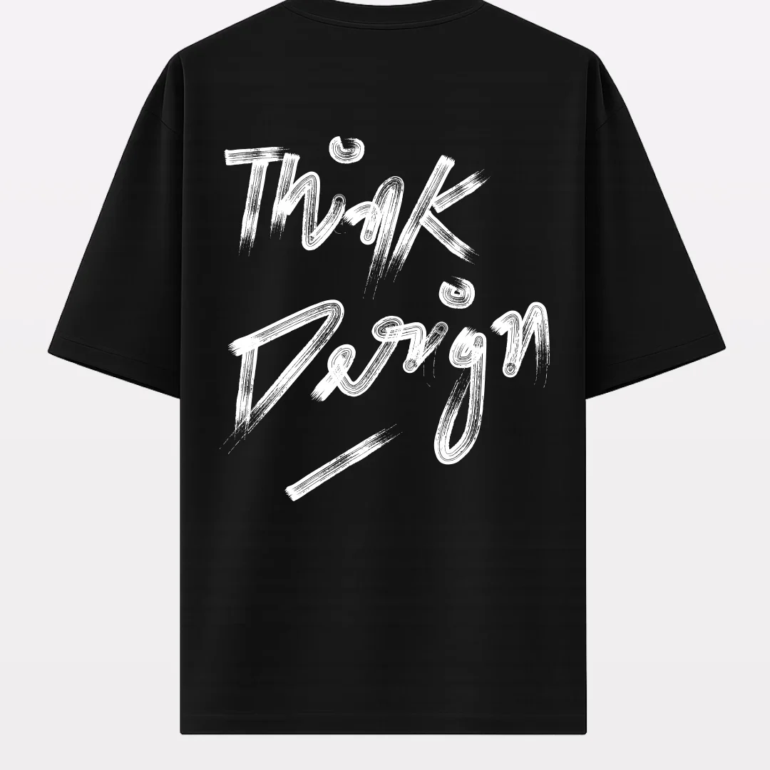 SMOCKD Design5 Think Design Oversized T-Shirt