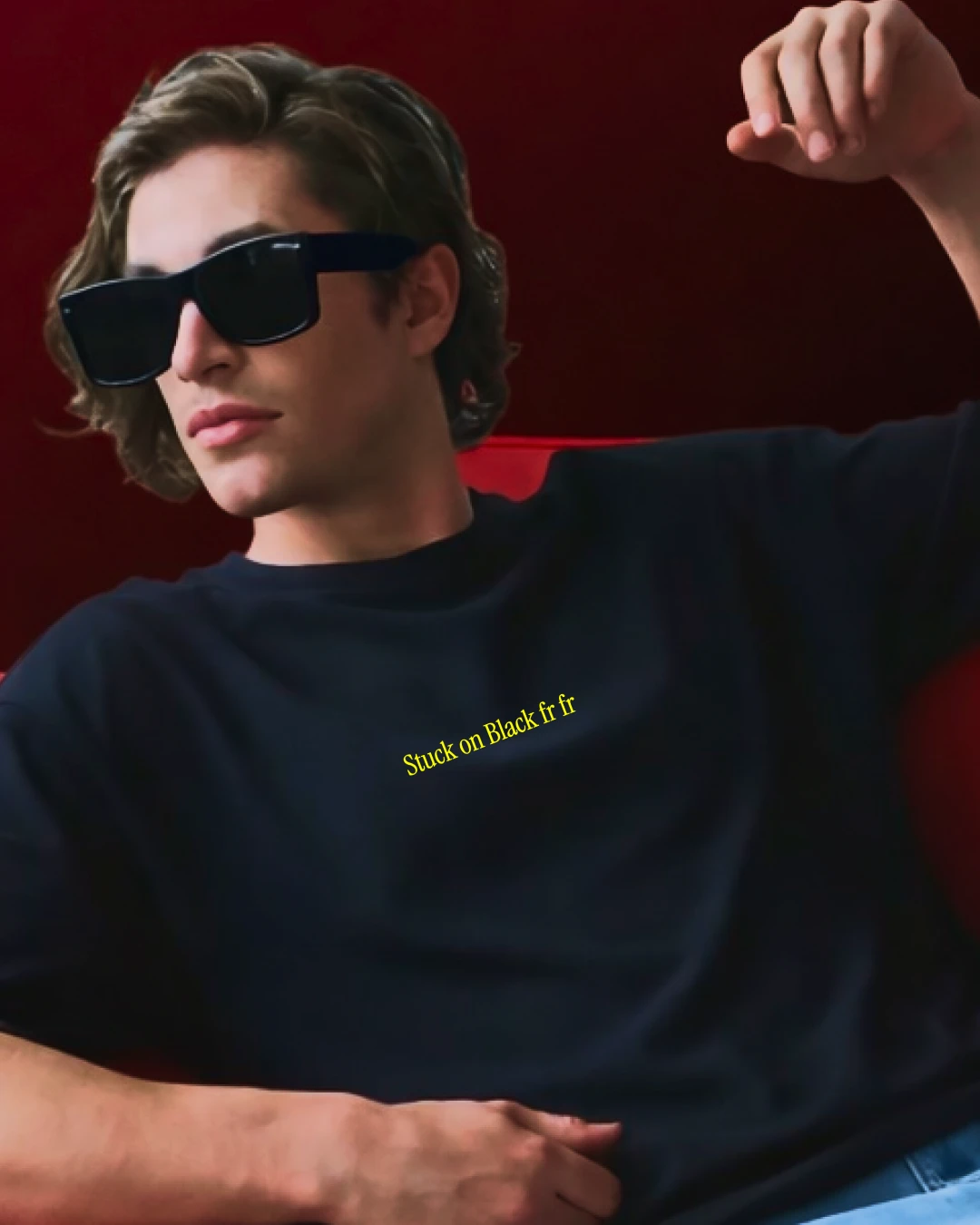 2 Stuck on Black Fr Fr Oversized T-Shirt