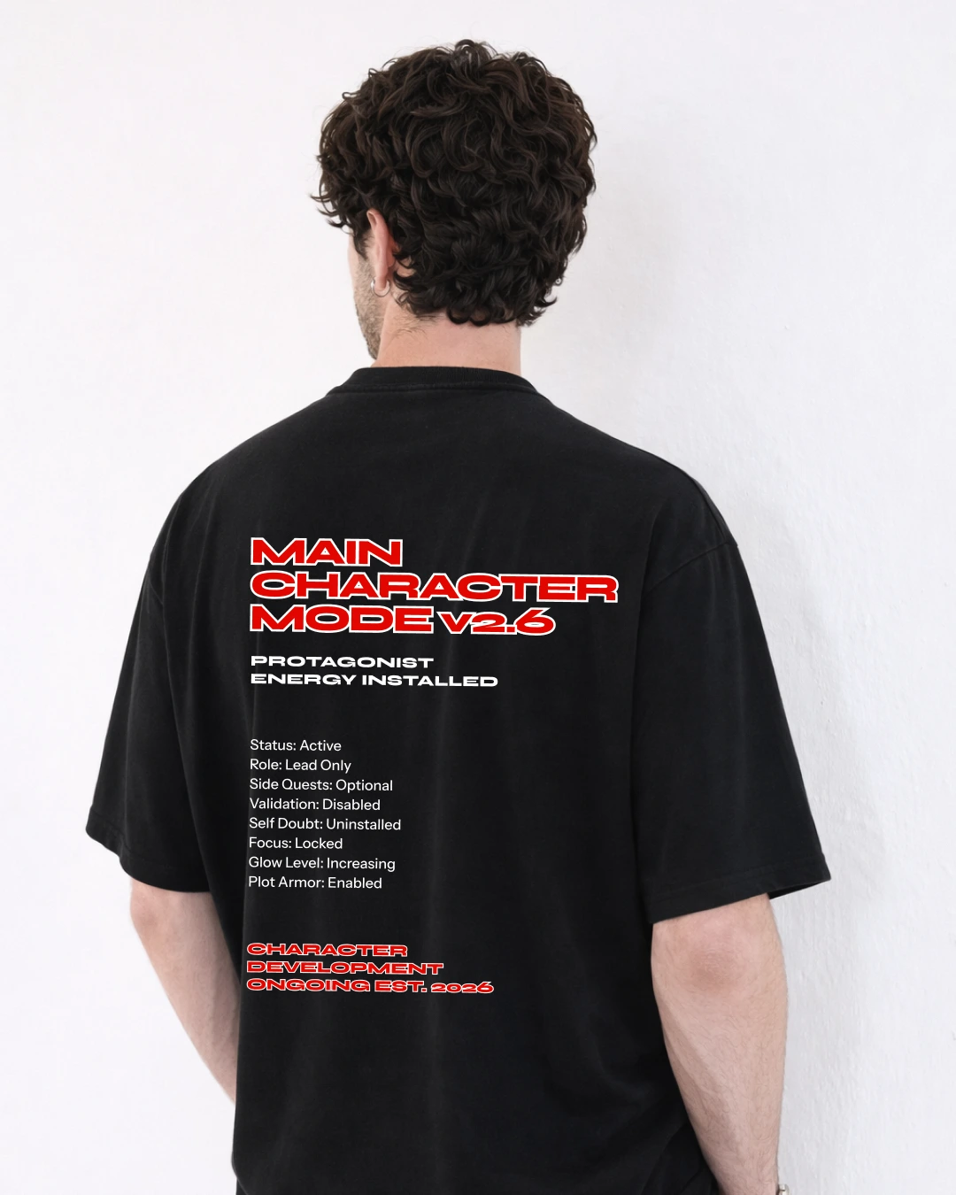 Main Character2 Character Mode Oversized T-Shirt