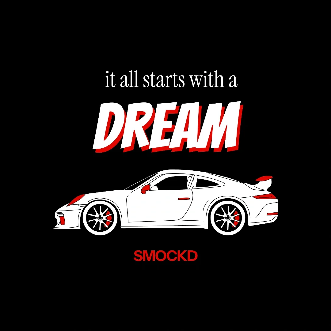 SMOCKD car4 Dream Motion Oversized T-Shirt
