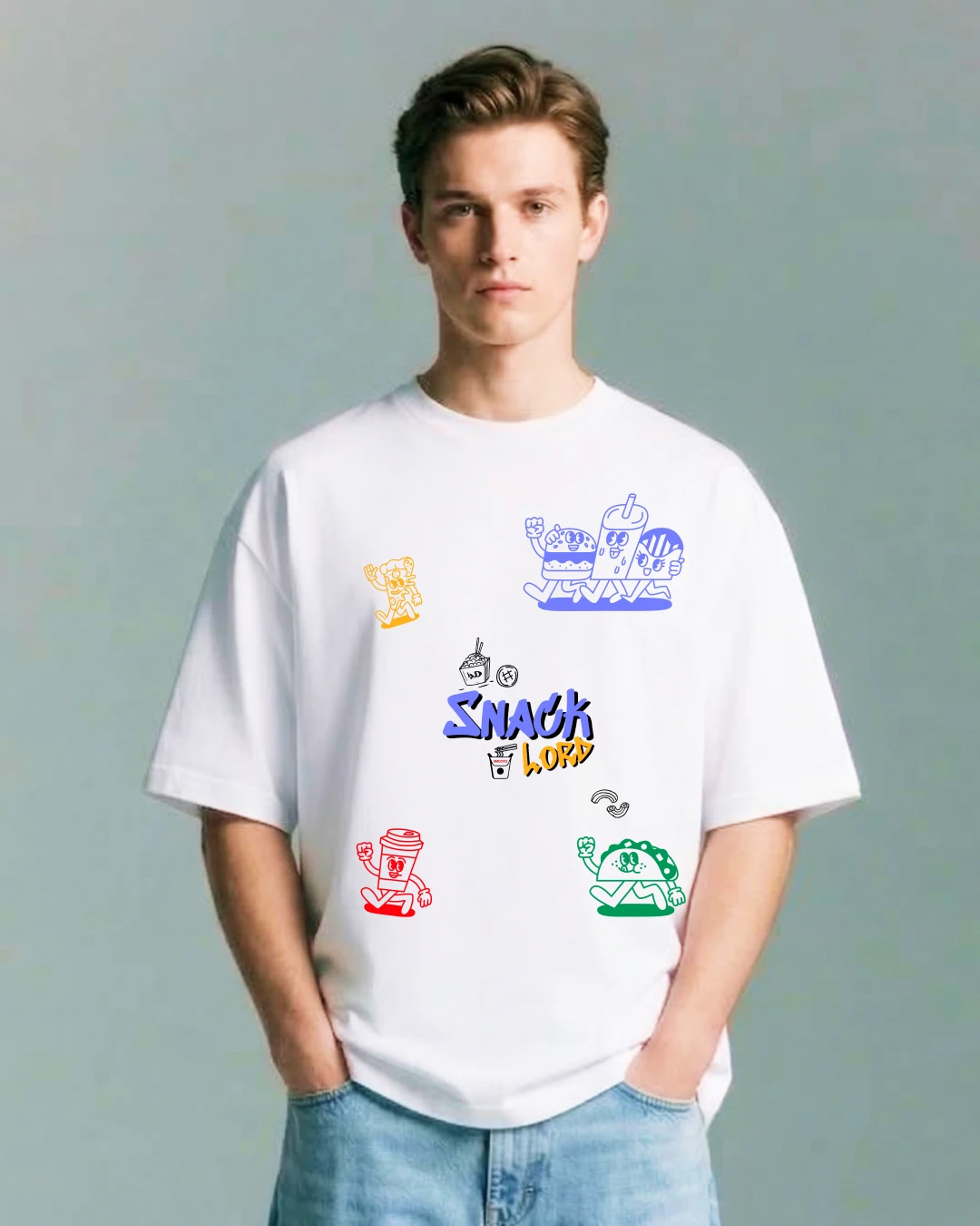 Snack2 Snack Lord Oversized T-Shirt