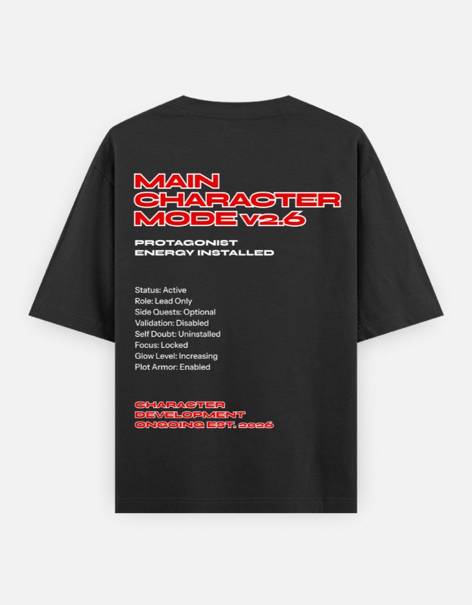 Character Mode Oversized T-Shirt