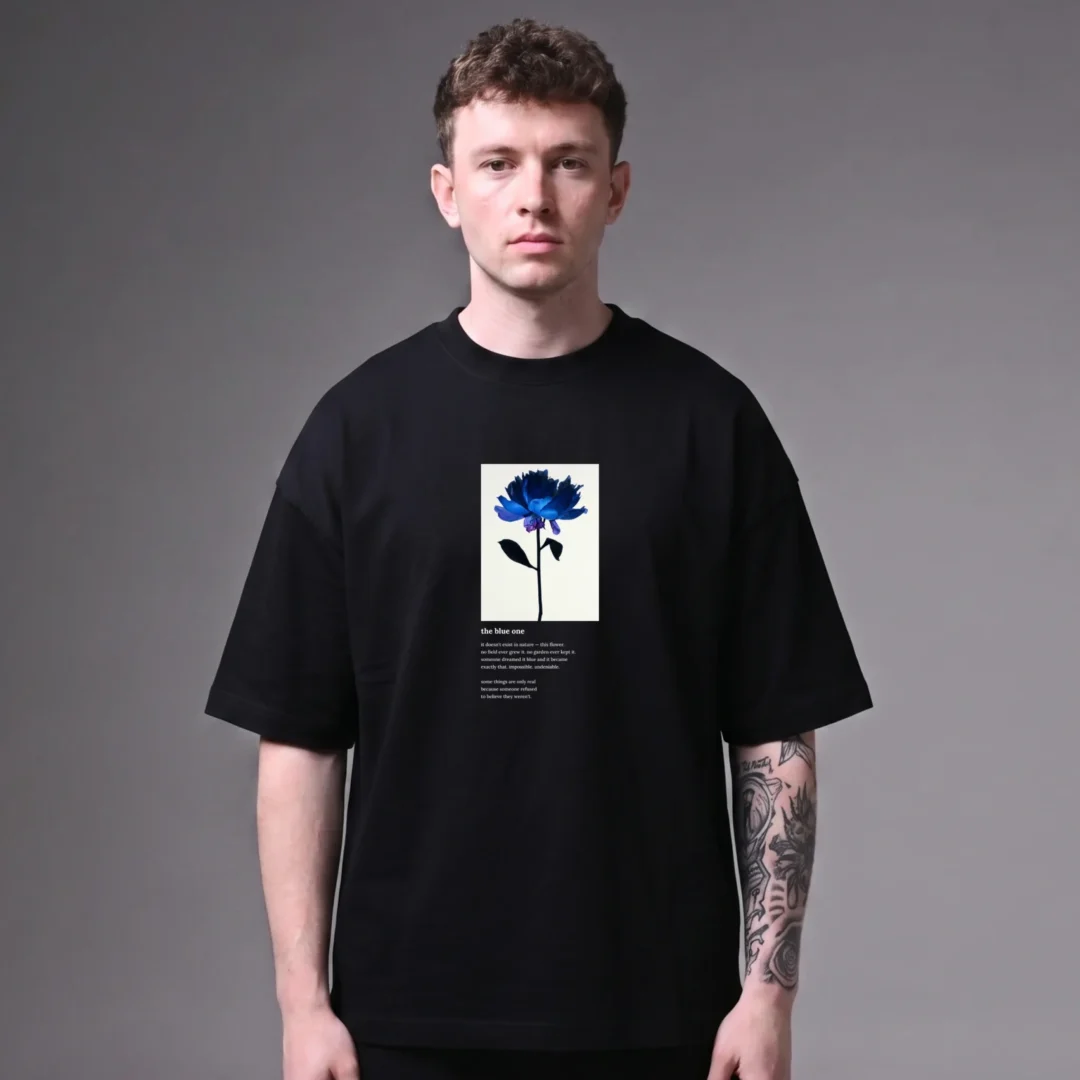 SMOCKD Beautiful Toxic oversized graphic tee front flat lay black